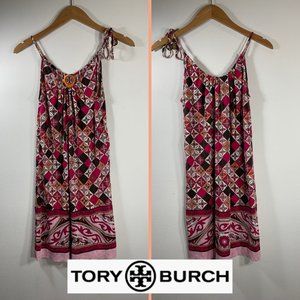Tory Burch Silk Dress with Tie String Shoulders